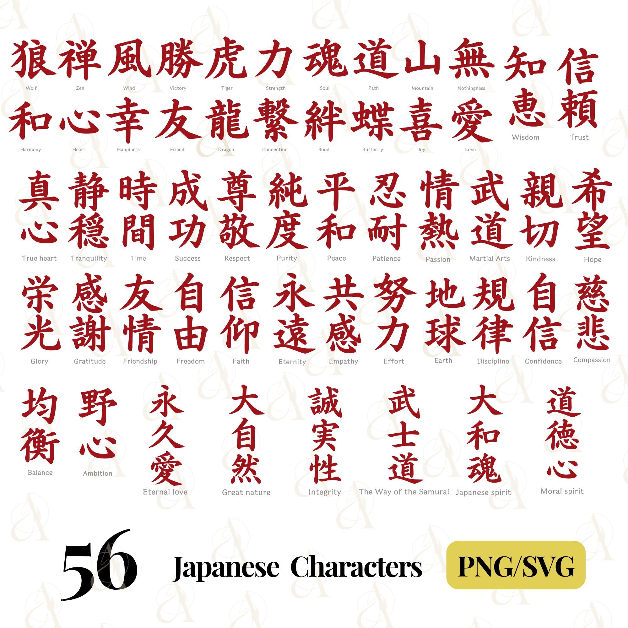 Japanese kanji - Etsy 日本