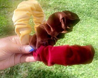 Velvet Scrunchie Headband | Hair Accessories | Pretty Gift | Crown Scrunchie Headband | Womens | Girls
