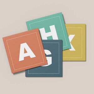 Two Alphabet and Number Flashcards, Printable Letter and Number Flash Cards, Back to School, Digital Download