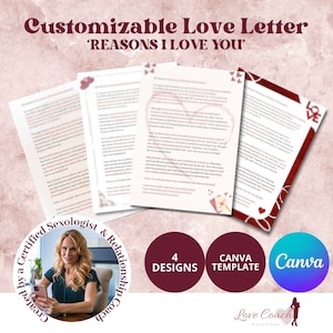 Carta de amor personalizada, Razones por las que te amo, Ideas de regalos románticos para esposo, esposa, novio, novia, boda, aniversario