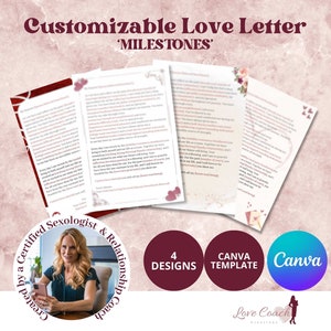 Individueller Liebesbrief, Meilensteine der Beziehung, Romantische Geschenkideen für Mann, Frau, Freund, Freundin, Hochzeit, Jahrestag