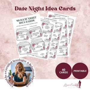 Date Night Idea Cards: 40 Romantic Date Ideas (PDF)