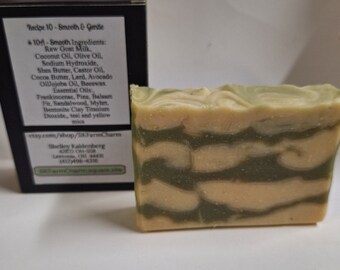 Gentle and Creamy Frankincense and Myrrh Goat Milk Soap with Bentonite Clay #10A