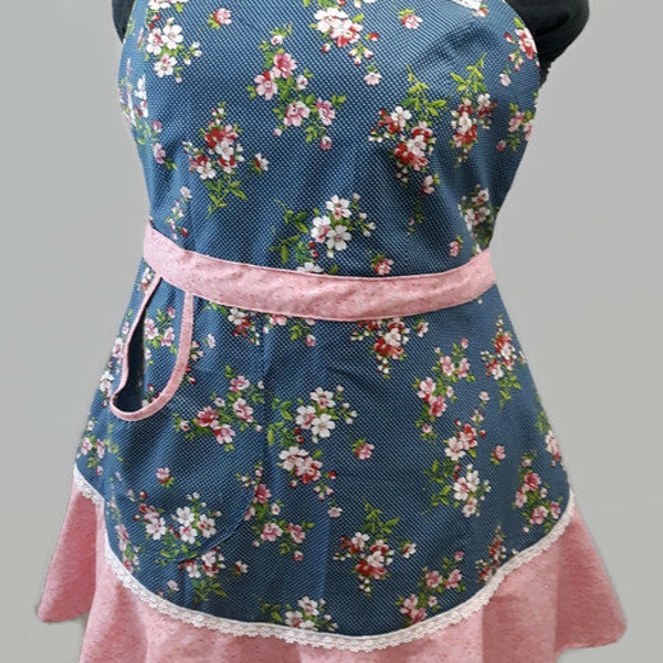 Pink Ruffle Apron - Etsy