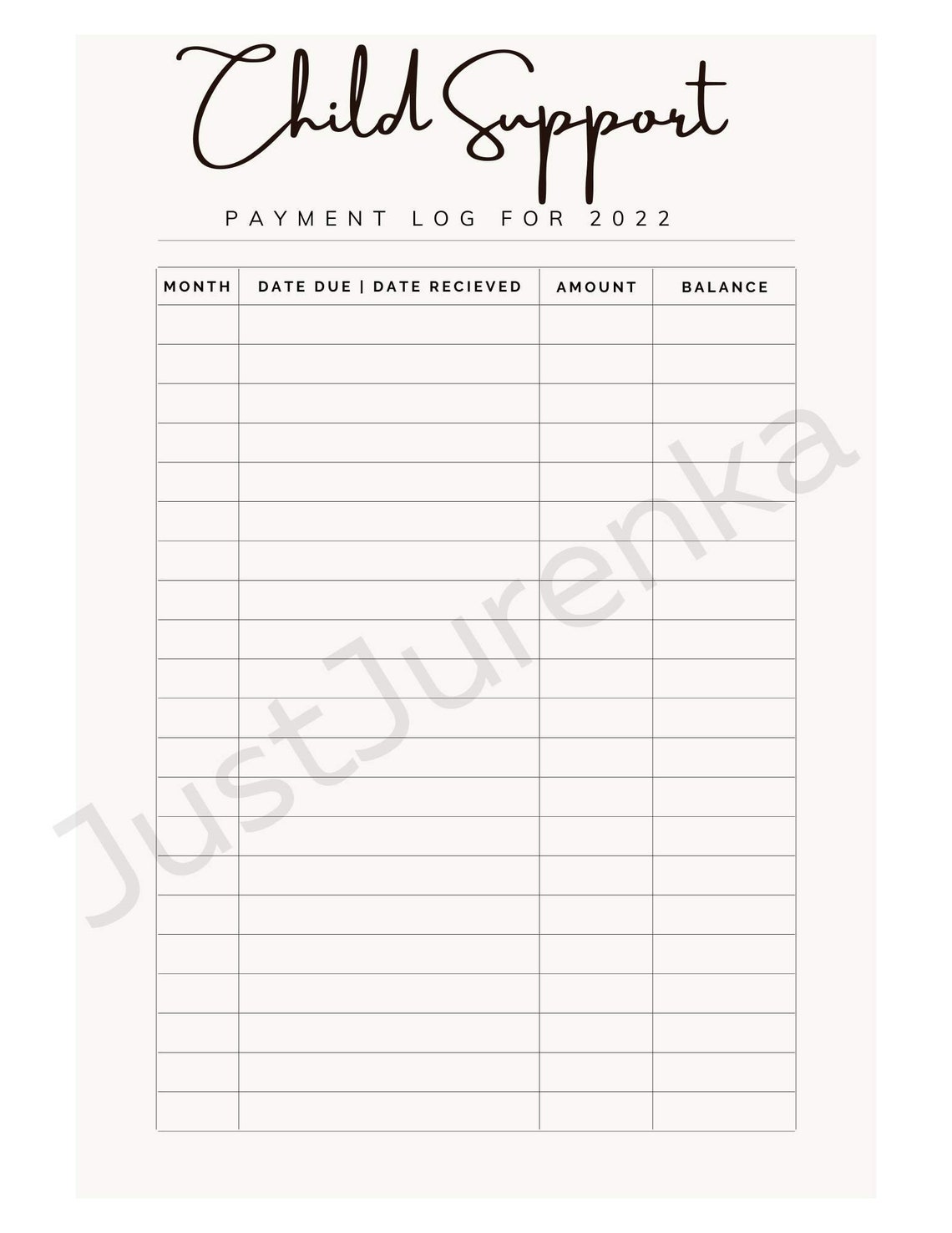 Child Custody Planner Printable Co-parenting Calendar Single - Etsy