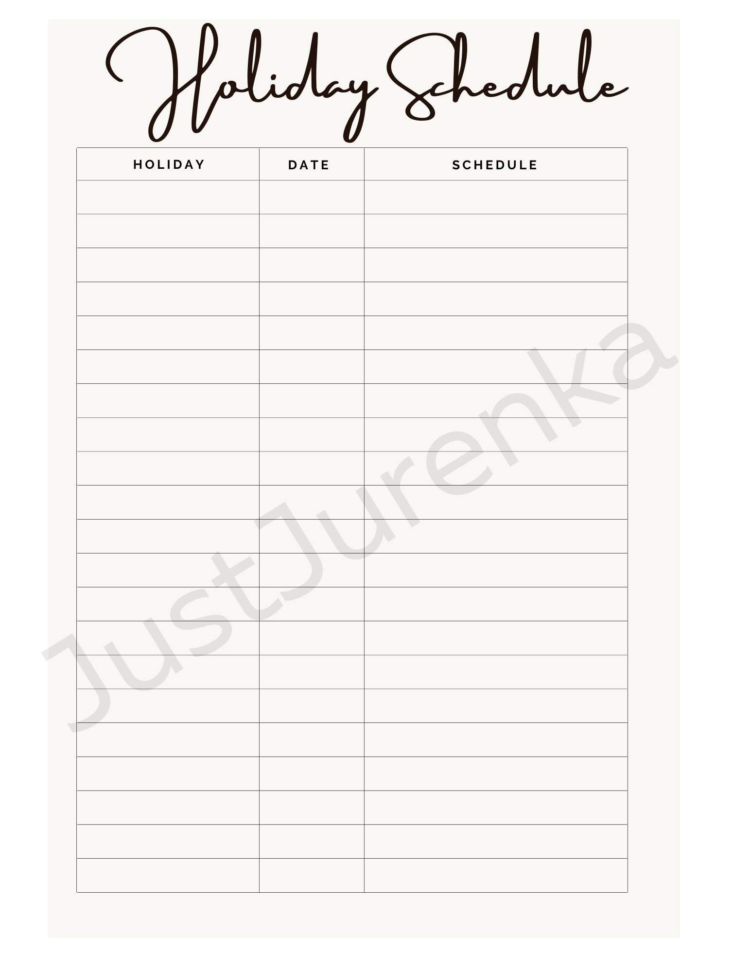 Child Custody Planner Printable, Co-parenting Calendar, Single Parent ...