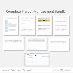 Project Management Starter Bundle | Project Management Template | Digital Download