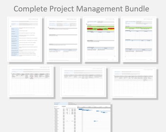 Project Management Starter Bundle / Modello di gestione del progetto / Download digitale