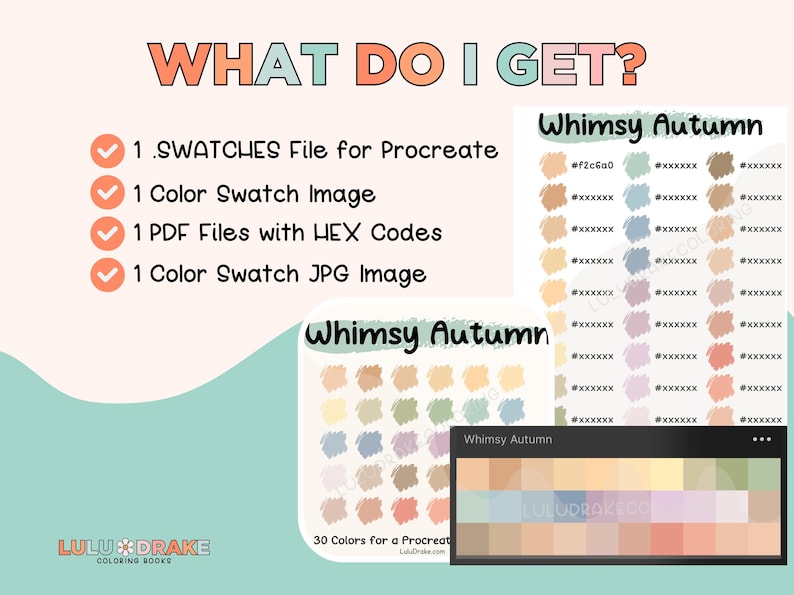 Whimsy Vs Code Extensions Whimsy Autumn Procreate Color Palette Swatches, Color Palette HEX Codes ...