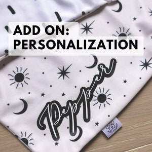 ADD ON: Name Personalization on Bandana | Custom, Name, Dog, Cat, Custom Gift | Aegyopup |