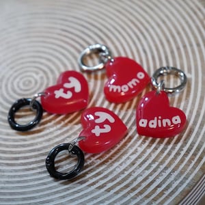 Toy Dog Heart Pet Tag | Pet IDs | Resin Tags | Cat & Dogs Accessories | Keychain | Aegyopup