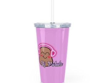 Canada Edition: DJ Potate Logo Plastic Tumbler w/ Straw 20 oz (Streamer, Twitch, Cup, Travel, Novelty, Gift, Potato, Headphones, Music)