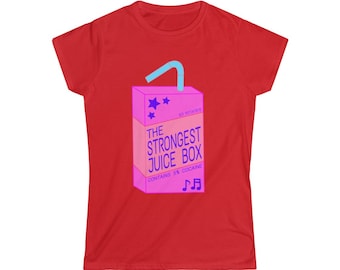 The Strongest Juicebox DJ Potate Women's Softstyle Tee (Merch, Streamer, Novelty, Meme, Gift, t-shirt)