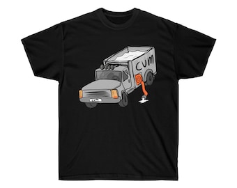 Cum Truck DJ Potate Unisex Ultra Cotton Tee (T-shirt, Merch, Novelty, Gift, Streamer, Meme, Adult, NSFW, Joke)