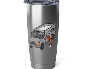 Truck DJ Potate Meme 20oz Tumbler (NSFW, adult, funny, novelty, joke, gift, milk, streamer, twitch, 18+)