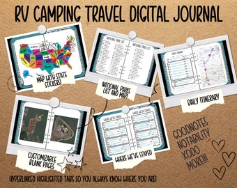RV Travel Planner: Digital Camping Trip Journal (GoodNotes)