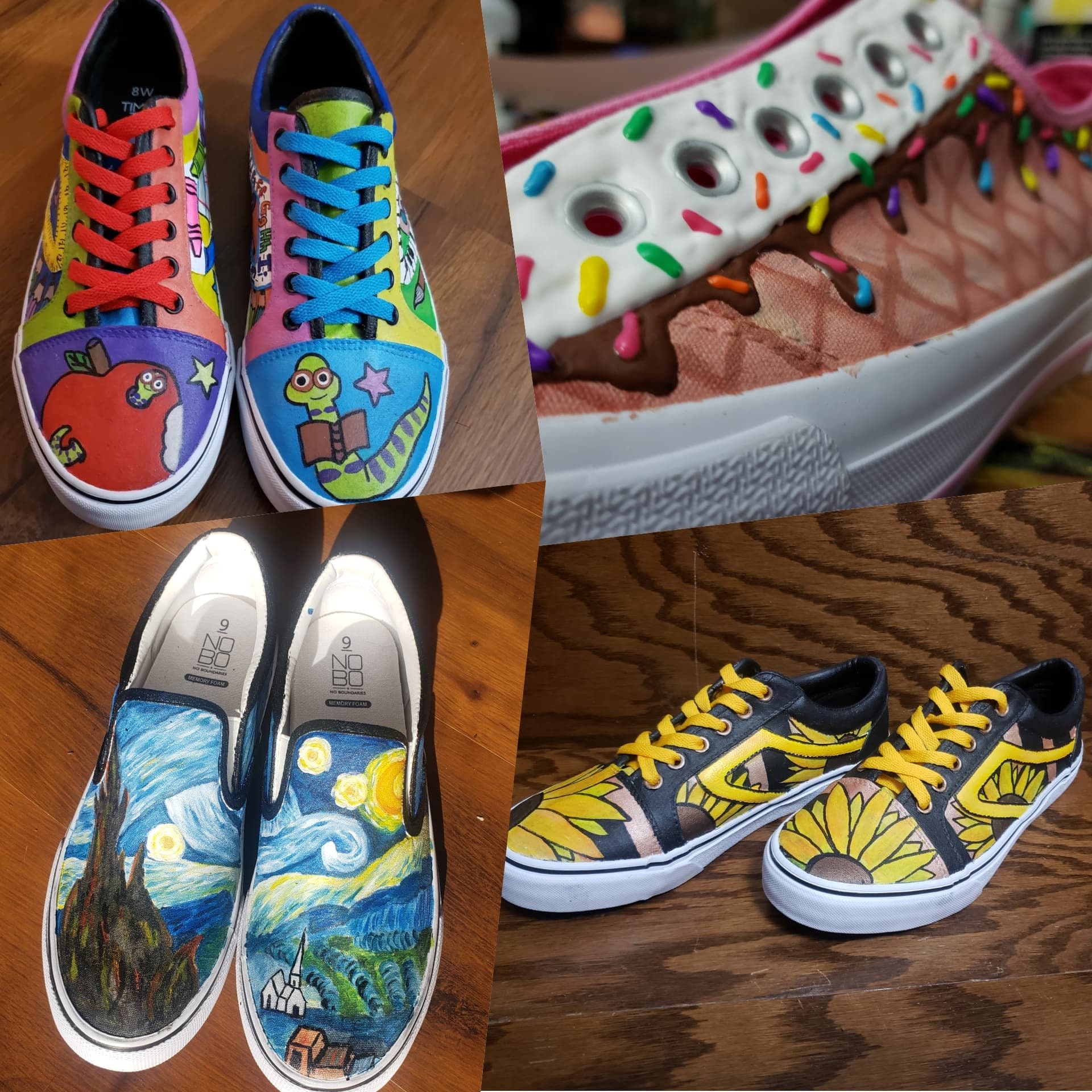 Hand Painted Custom Designed Shoes Etsy