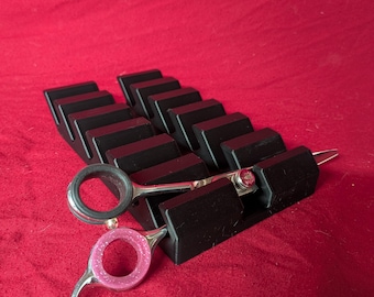 6-Slot Grooming Shear Holder | Pet Groomer Scissor Organizer Stand