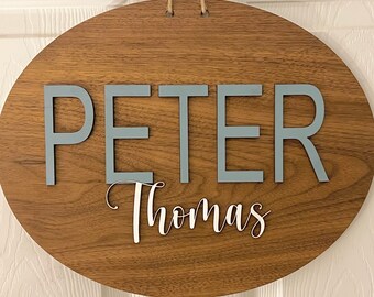 Personalized Name Sign, Children’s Wall Decor, Baby Nursery Door Sign, Custom Toddler Decoration, Baby Shower Gift
