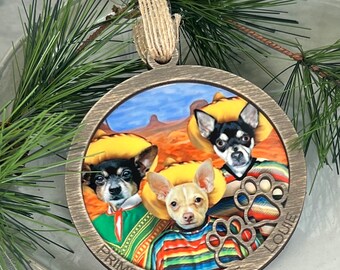 Custom Pet Photo Ornament, Personalized Cat or Dog Tree Decoration, Present for Pet Owner, Remembrance Gift, New Puppy or Kitten Holiday
