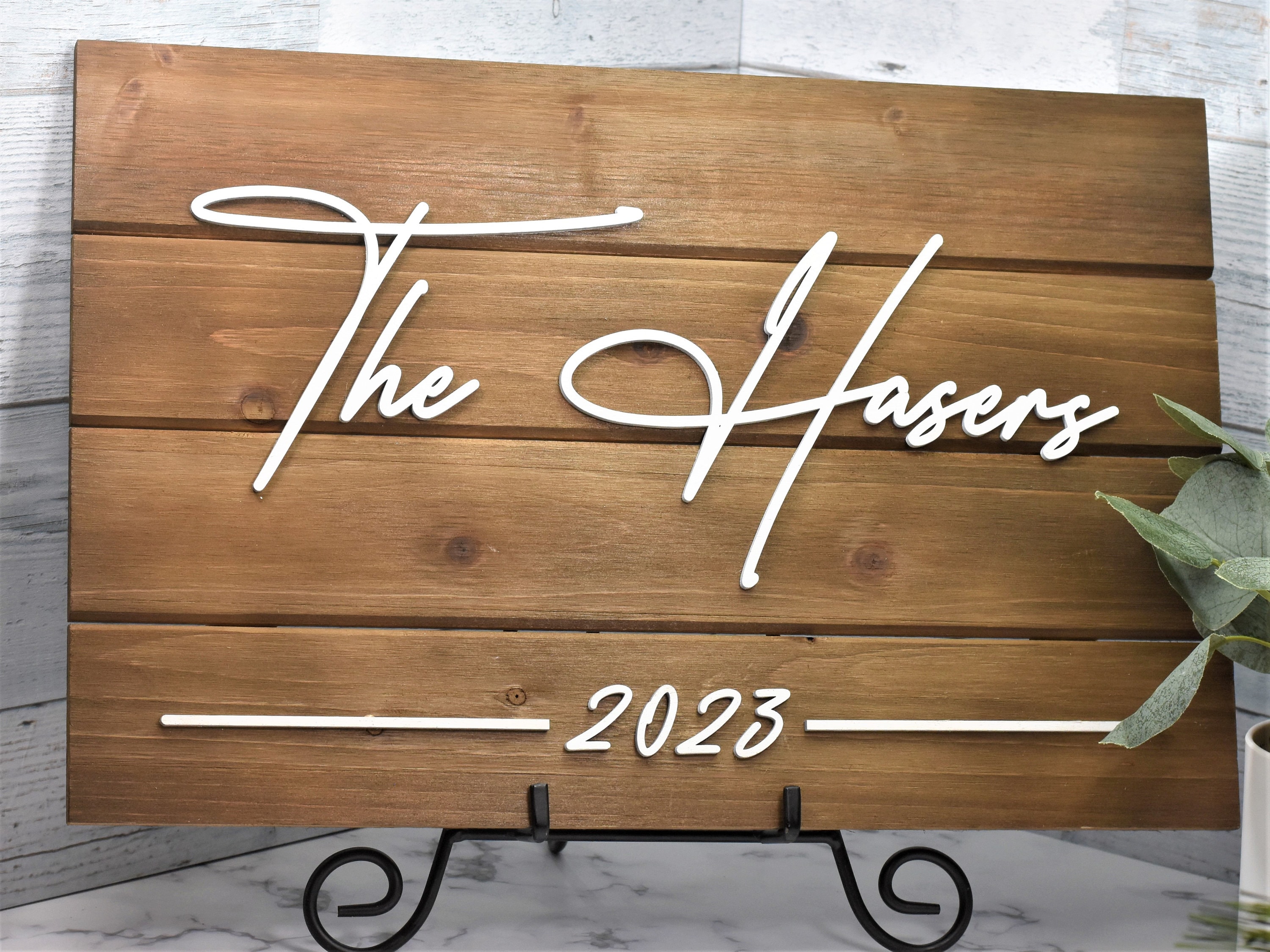 Custom Wood Pallet Name Sign Rustic Personalized Family Etsy