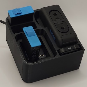 Case Insert for GoPro | Hero13 Compatible | Charge Batteries on the Go | Sturdy Protection | AirTag Slot | SHORT Version | PLA or PETG