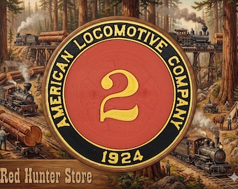 Steam Loco Spot Plate Fridge Magnet - Quincy Railroad No. 2