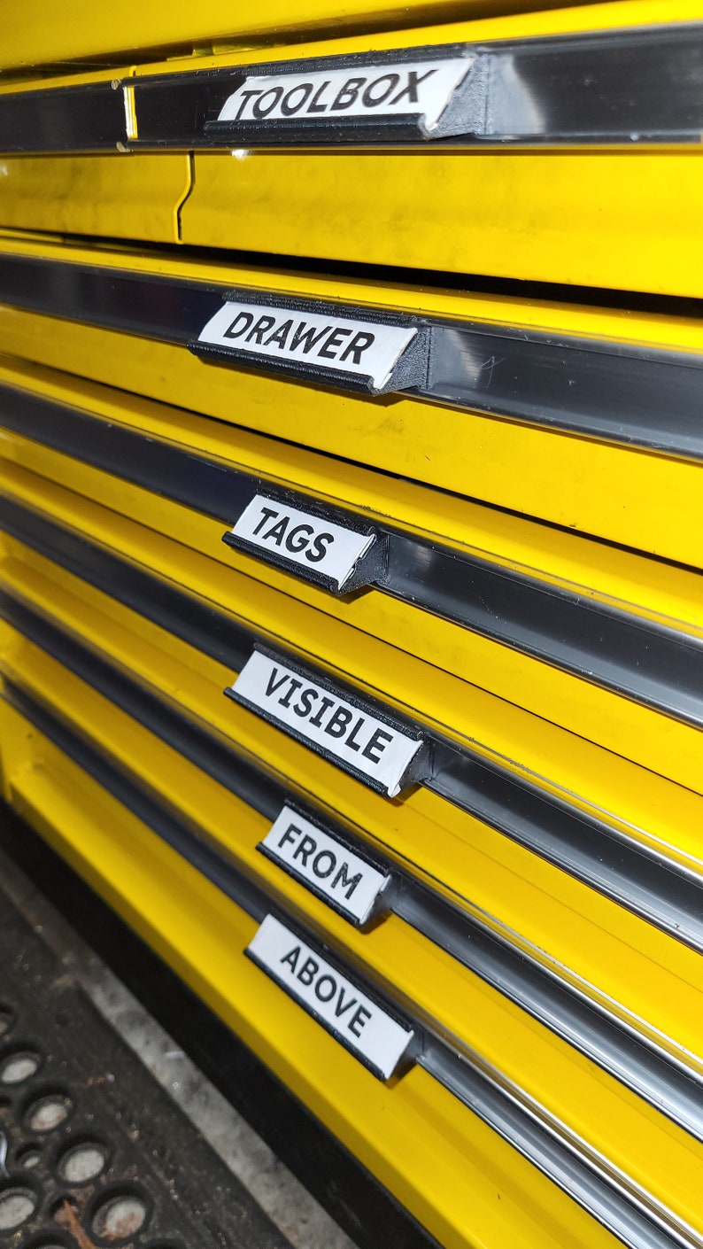 Toolbox Drawer Tag Extensions: US General Series 2 Cabinets - Etsy