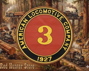 Steam Loco Spot Plate Fridge Magnet - Robert Dollar No. 3