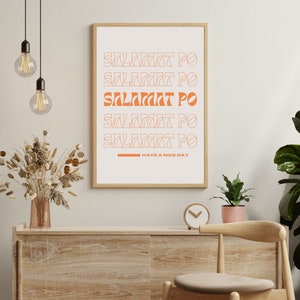 Filipino Art | Salamat Po | Gift | Philippines | Philippines Art | Poster | Filipino Wall Art | Filipino Art | Digital Download