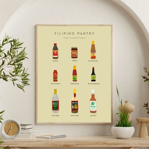 Filipino Pantry | Filipino Art Gift | Pinoy Pantry | Philippines Art | Pinoy Condiment | Filipino Wall Art | Filipino Art | Digital Download