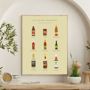 Filipino Pantry | Filipino Art Gift | Pinoy Pantry | Philippines Art | Pinoy Condiment | Filipino Wall Art | Filipino Art | Digital Download