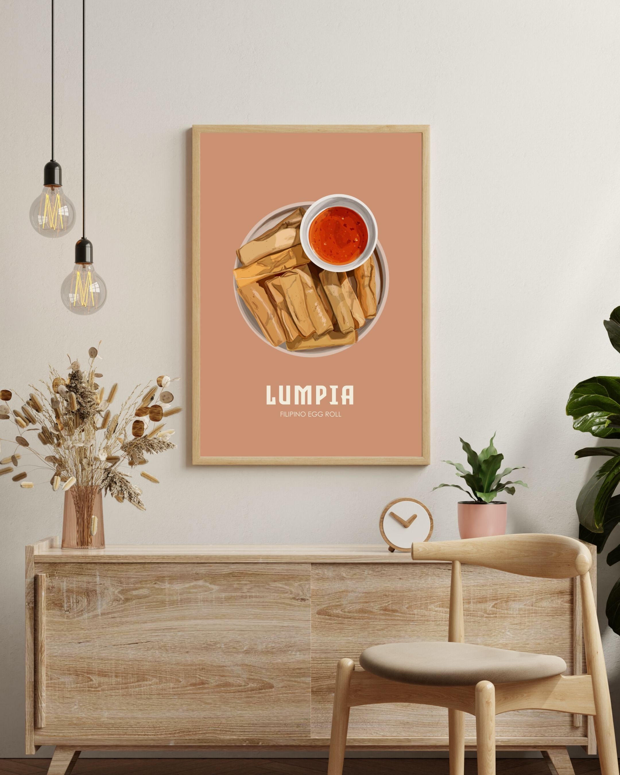 Filipino Food Lumpia Food Gift Philippines Art Filipino Art Decor
