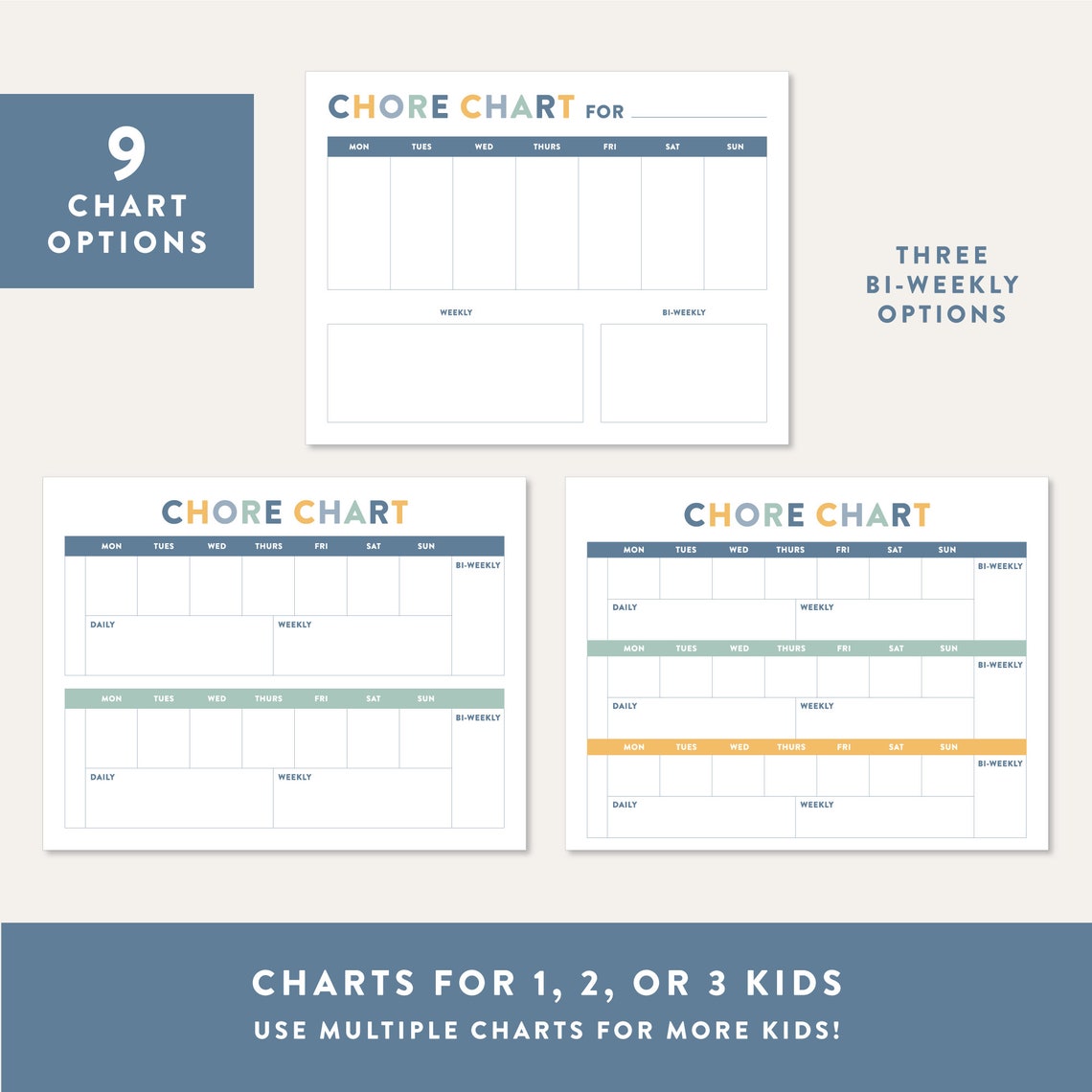 Visual Chore Charts for Kids, Printable Routine Chart, Visual ...