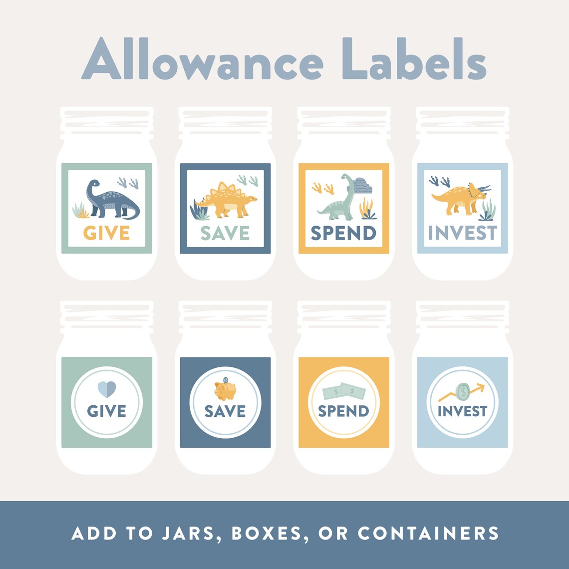 Printable Money Management Kit for Kids Allowance Charts Etsy