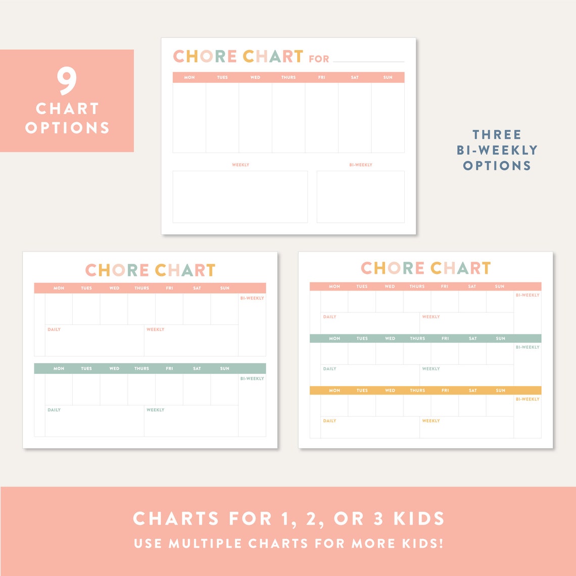 Visual Chore Charts for Kids, Printable Routine Chart, Visual ...