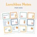 Editable Lunchbox Notes, Printable Notes for Kids, Happy Food ...