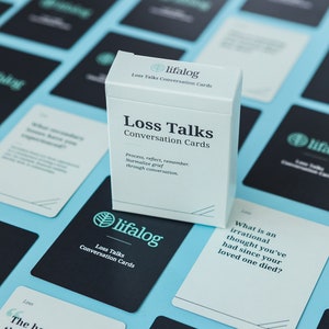 Cartes de conversation sur le deuil Loss Talks | Invites du journal de deuil | Cadeau de sympathie | Cadeau de deuil | Démarreurs de conversation pour les personnes en deuil