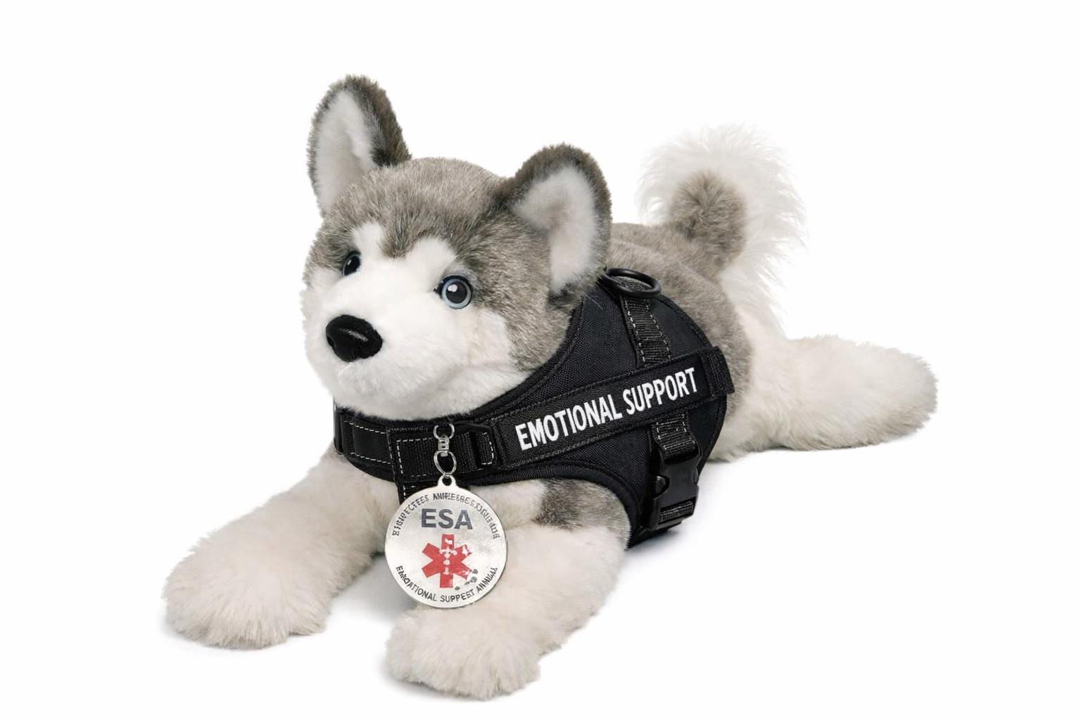 Essa Stuffed Dog ESSA Husky Emotional Support Plush Stuffed Animal - Etsy
