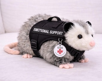 ESSA Possum Emotional Support Plush Stuffed Animal