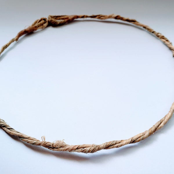 DIY Floral Crown Base- Natural Rustic Hay Brown- DIY Supplies- DIY Floral Kit- Blank Floral Crown