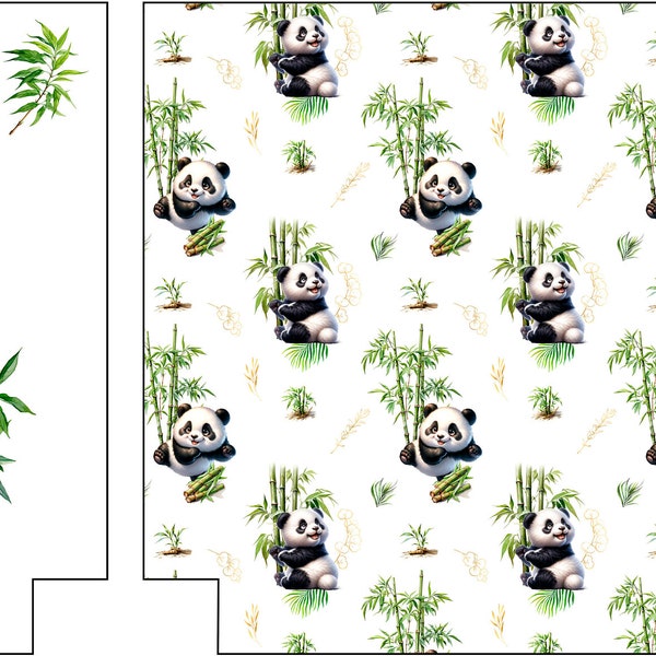 Kleuterschooltas paneel Happy panda