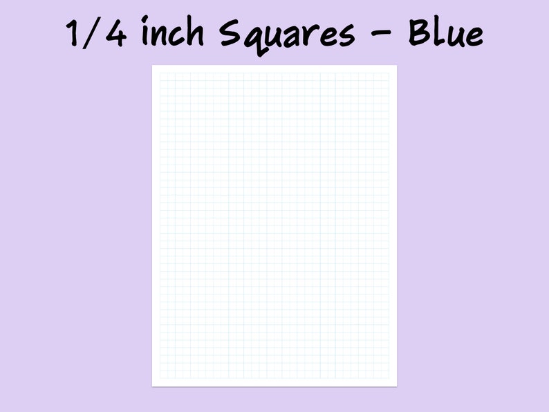 printable pdf graph paper grid paper dot grid 1 4 inch etsy