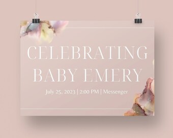 Virtual Baby Shower Cover Photo | Instant Download | Editable Templates | The Emery Collection