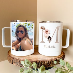 Personalized Photo Tumblers, Personalized Portrait Tumblers, Customized Photo Tumblers, Monogram Tumblers, Coffee Tumbler, Personalized Gift