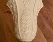Vintage 10 quot LENOX Fruits of Life Wall Vase Ivory with 24KT Gold Trim