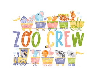 Zoo Crew PNG, Zoo Field Trip Digital Download, Teacher School Student Field Trip Digital Design, Zoo Crew Field Trip Sublimation Design