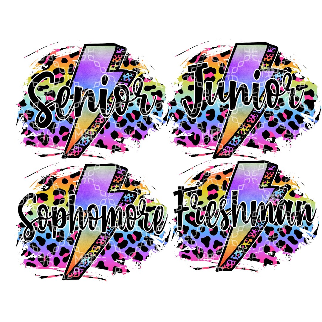 High School PNG, Senior Junior Sophomore Freshman Digital Download