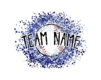 Baseball DTF Sublimation Transfer, Customizable Team Name Colors DTF Sublimation Transfer, Custom Baseball Mom DTF or Sublimation Transfer