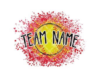 Softball DTF or Sublimation Transfer, Customizable Team Name Colors Sublimation or DTF Transfer, Custom Softball Mom Sublimation or DTF